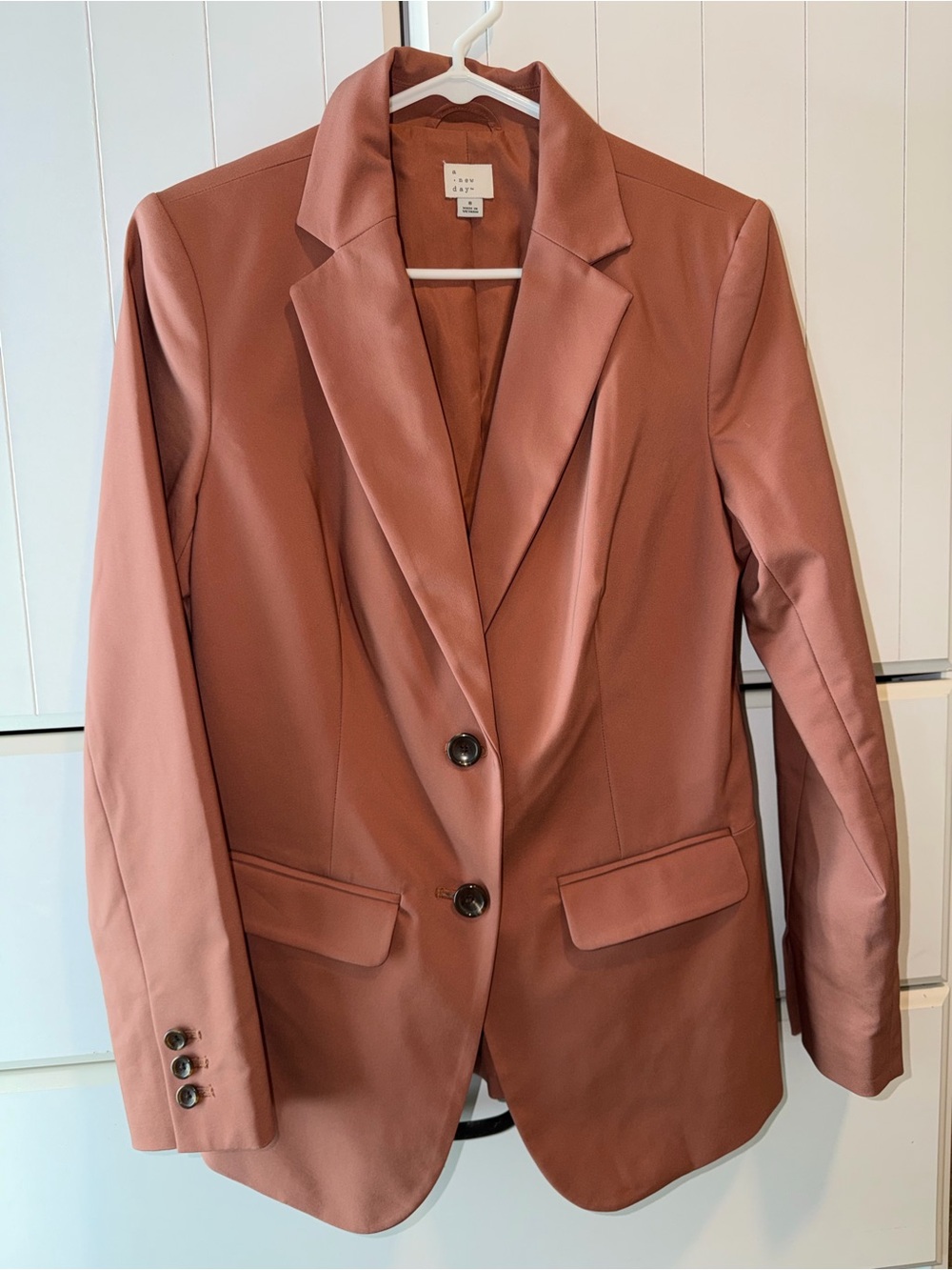 a new day NWOT Rust-Tone Single - Breasted Blazer